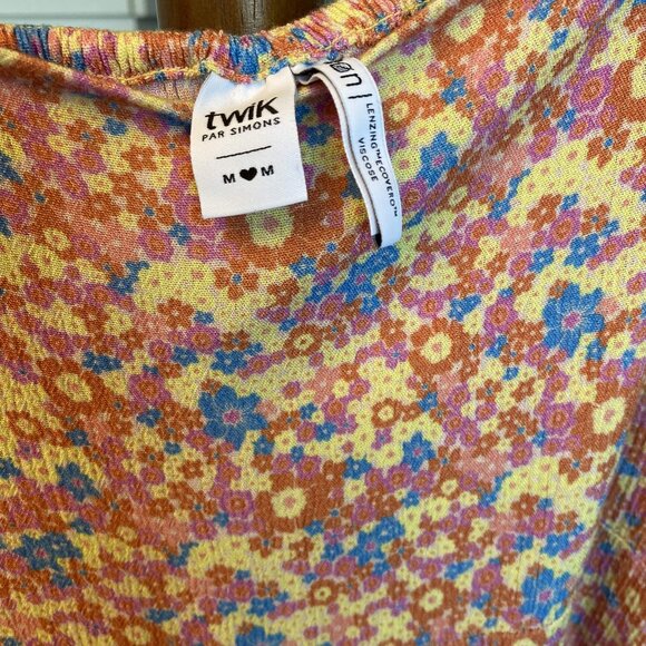 Twik Simons Peach Floral Summer Dress - Picture 5 of 5